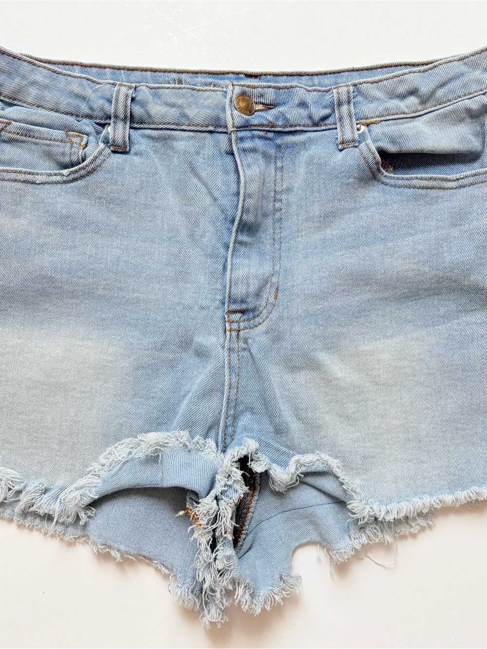 Vanilla Star Light Blue High-Rise Denim Cutoff Shorts - Women 31/13